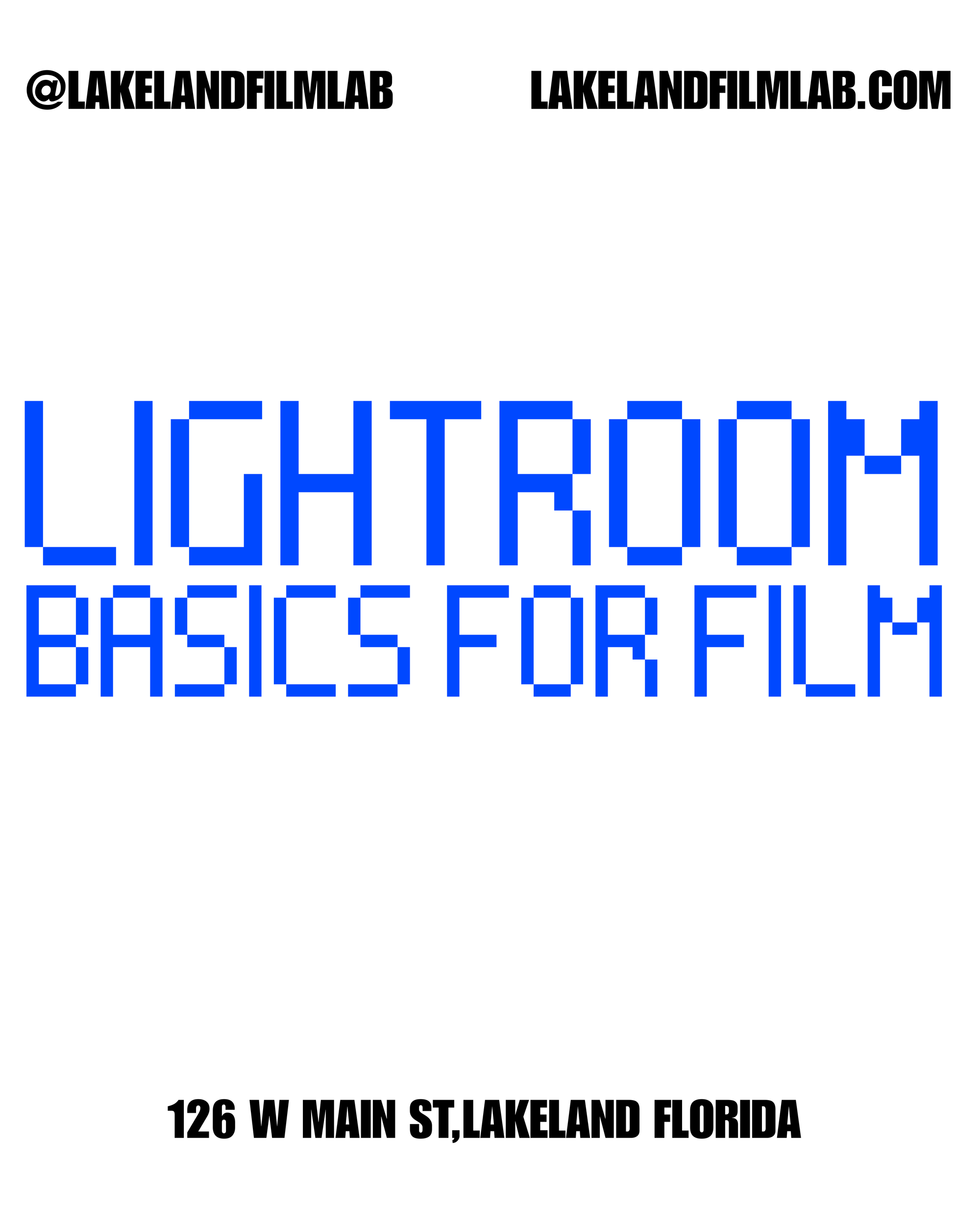 LIGHTROOM BASICS FOR FILM