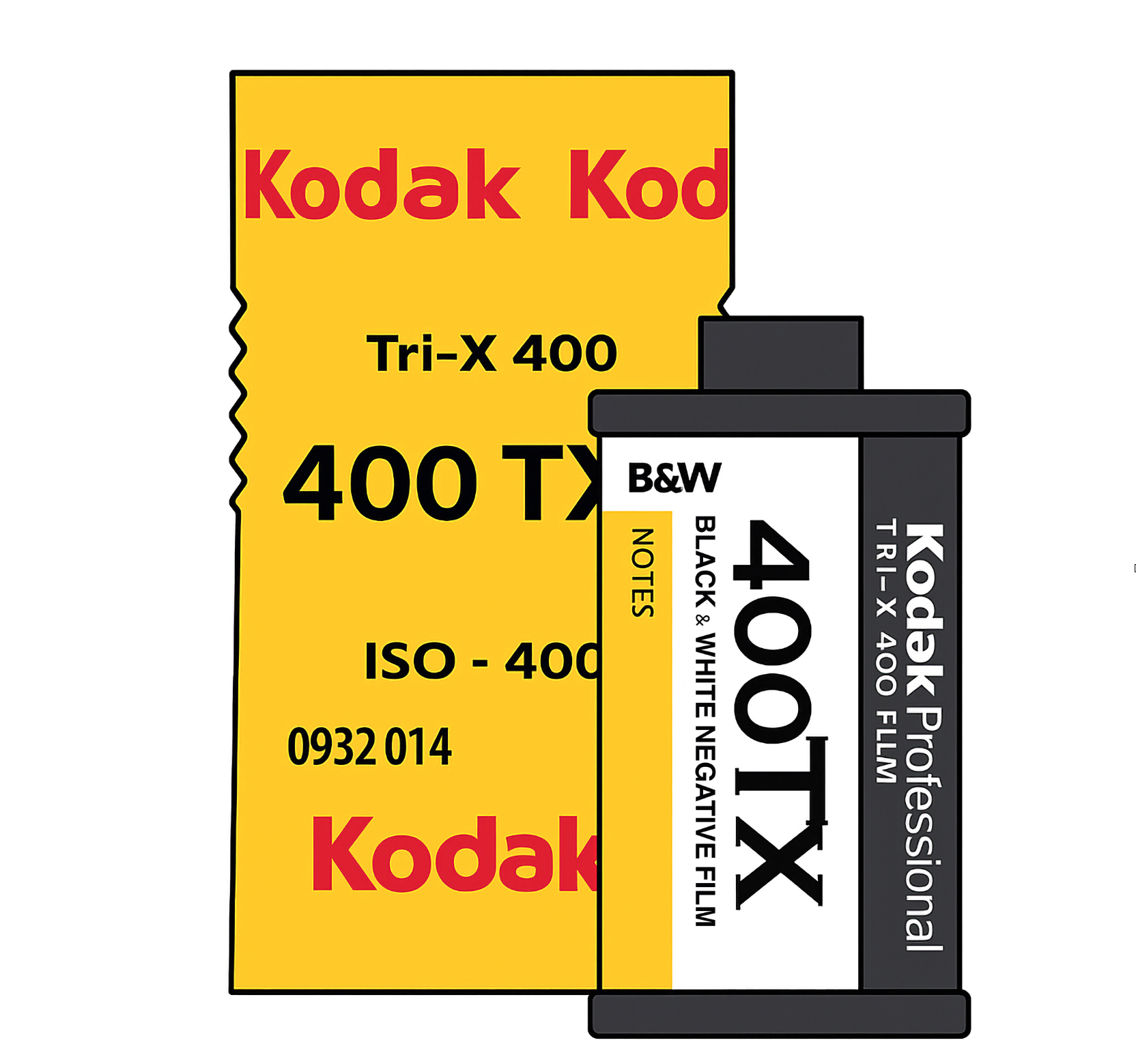 BLACK & WHITE DEV + SCAN